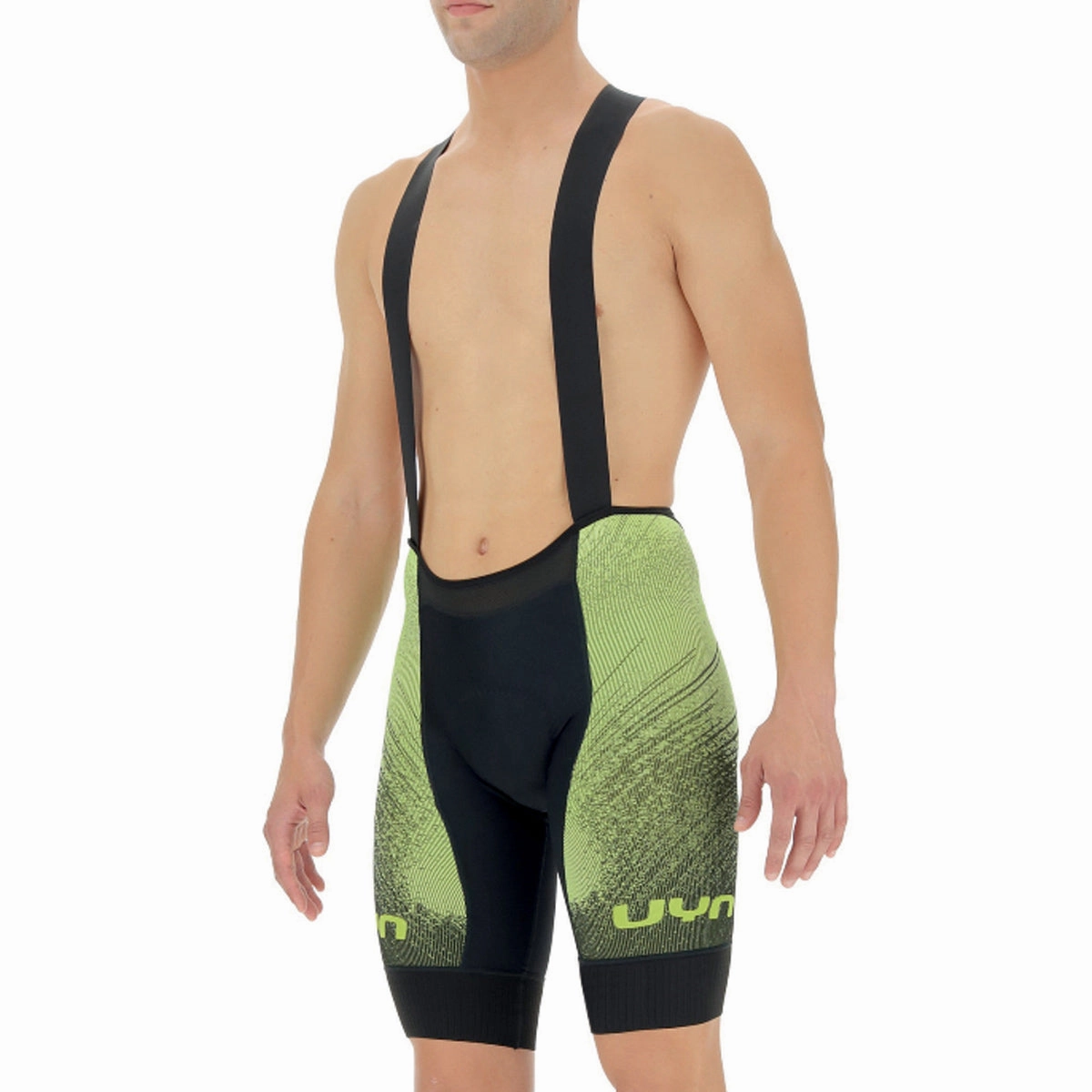 UYN Racefast bib shorts - Black yellow