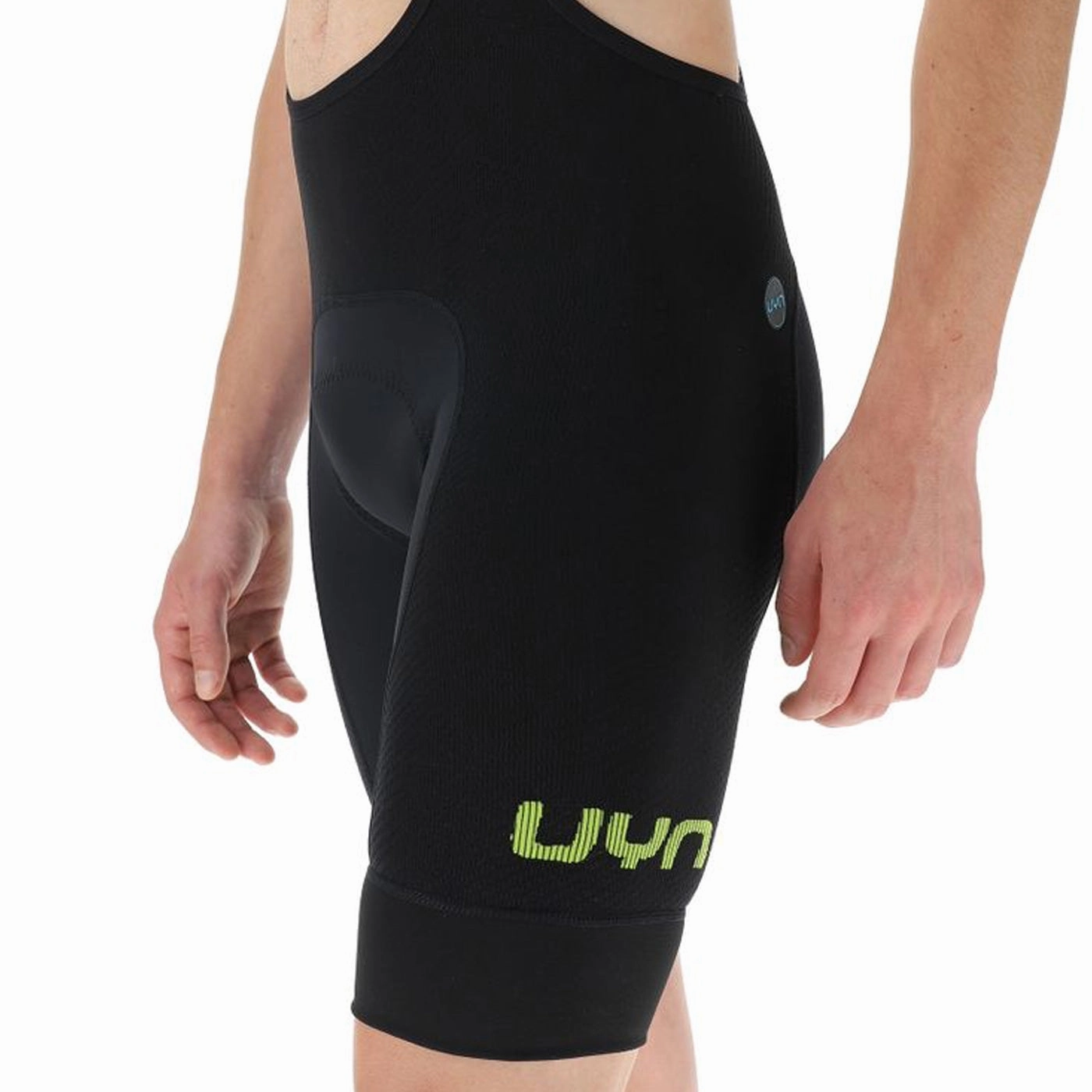 UYN Ridemiles bib shorts - Black yellow