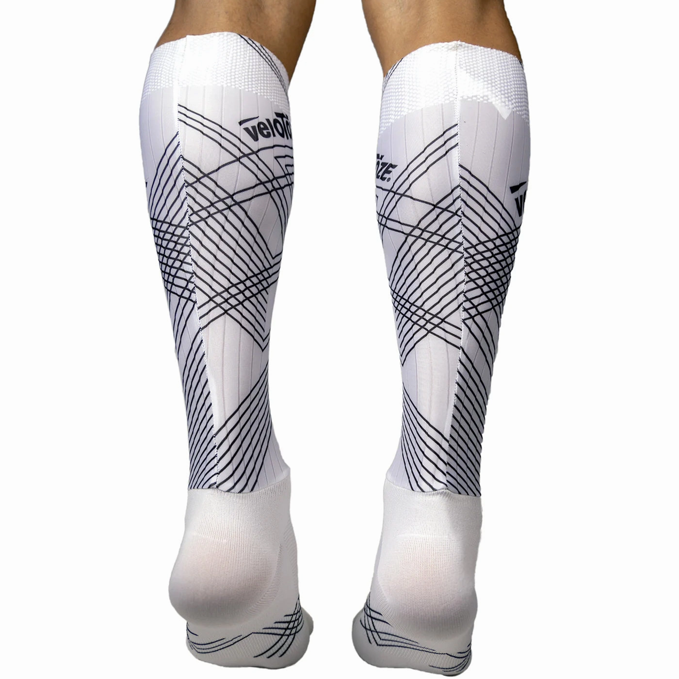 VeloToze Aero Extra Extra Tall Socks - White 