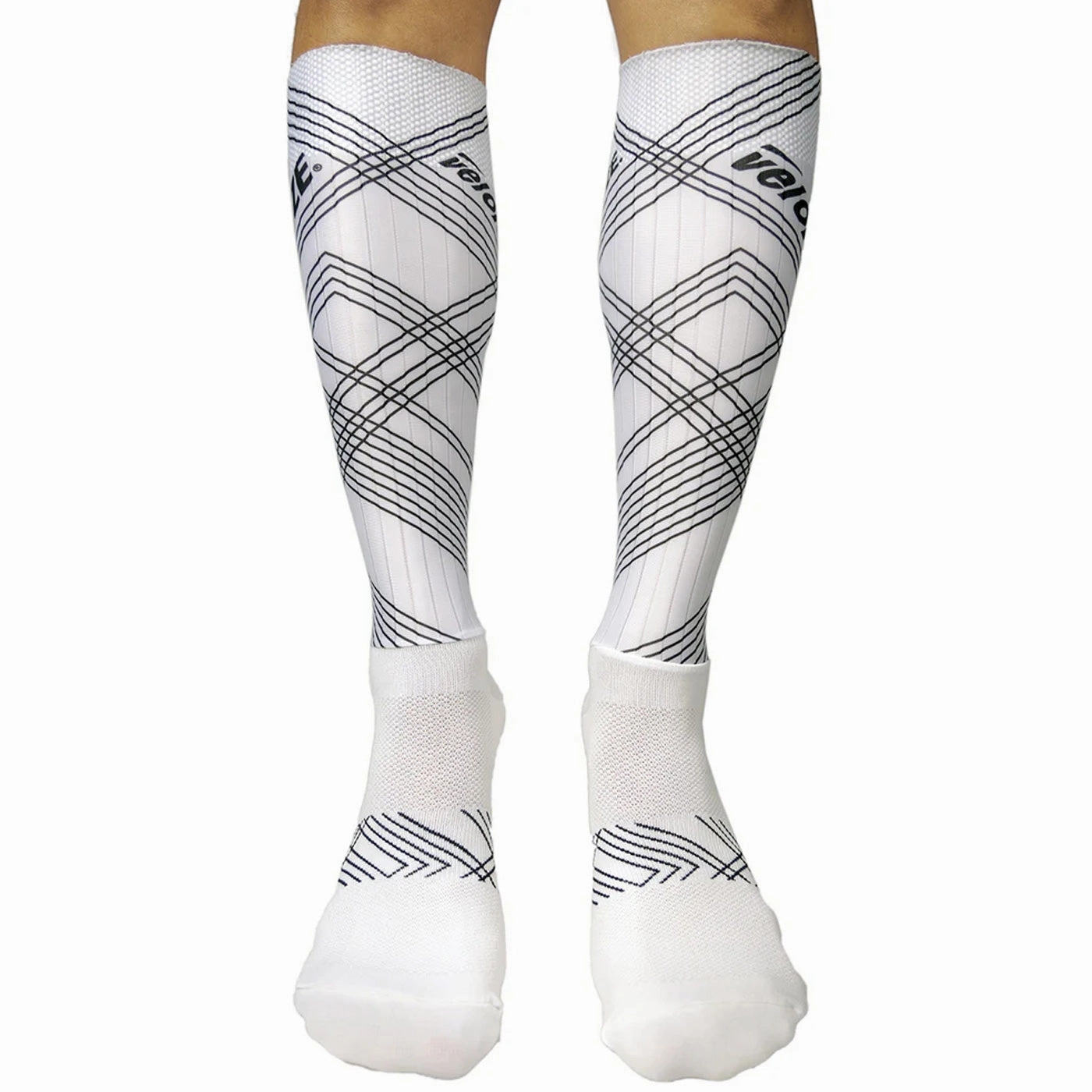 VeloToze Aero Extra Extra Tall Socks - White 