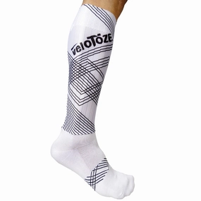 VeloToze Aero Extra Extra Tall Socks - White 