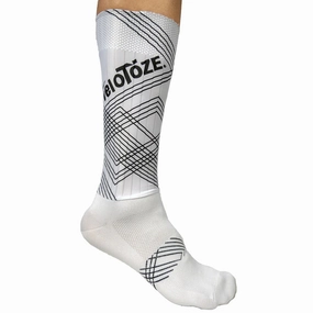 VeloToze Aero Extra Tall Socks - White 