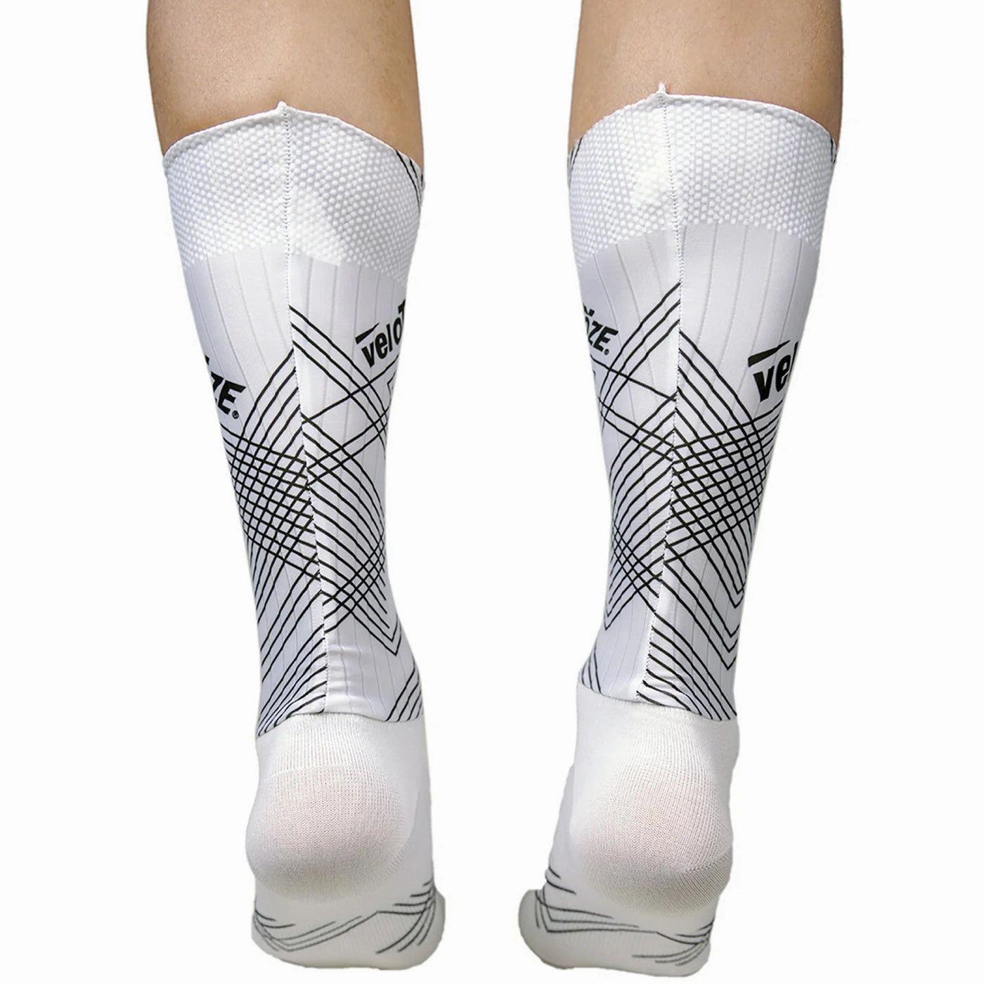 VeloToze Aero Extra Tall Socks - White 