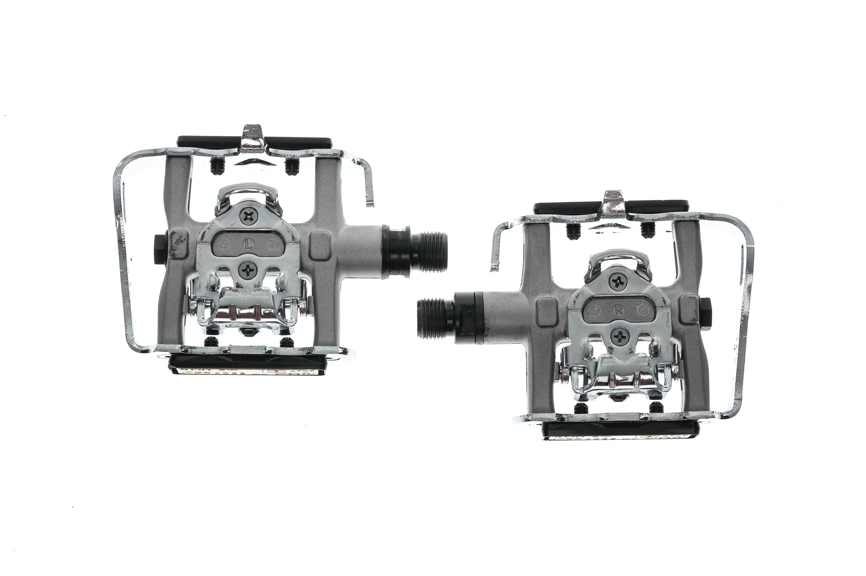 Venzo Multi Use Pedals Clipless/Platform Silver