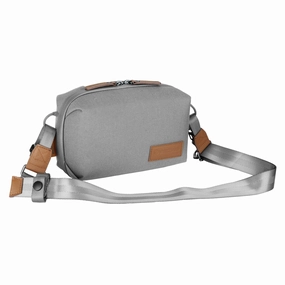 Veo City Tp23 : Small Accessories Shoulder Bag - Grey Price Drop Today Grab It Before Gone