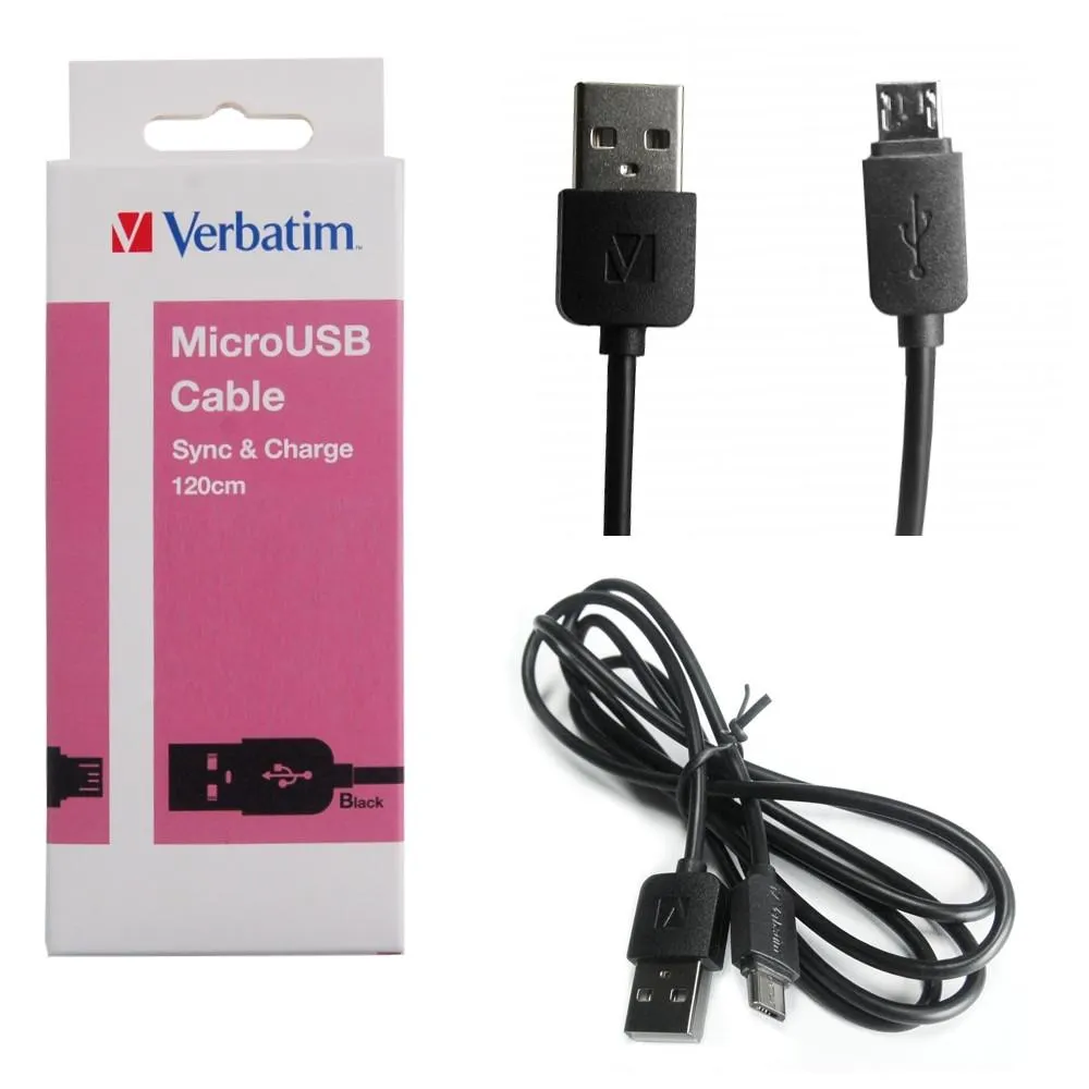 Verbatim 65277 Microusb Cable 120Cm - Black Clearance Event Today