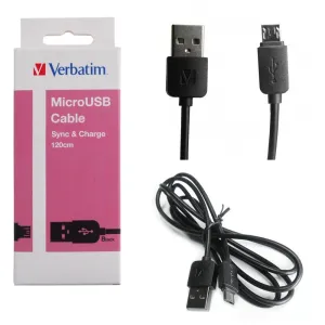 Verbatim 65277 Microusb Cable 120Cm - Black Clearance Event Today