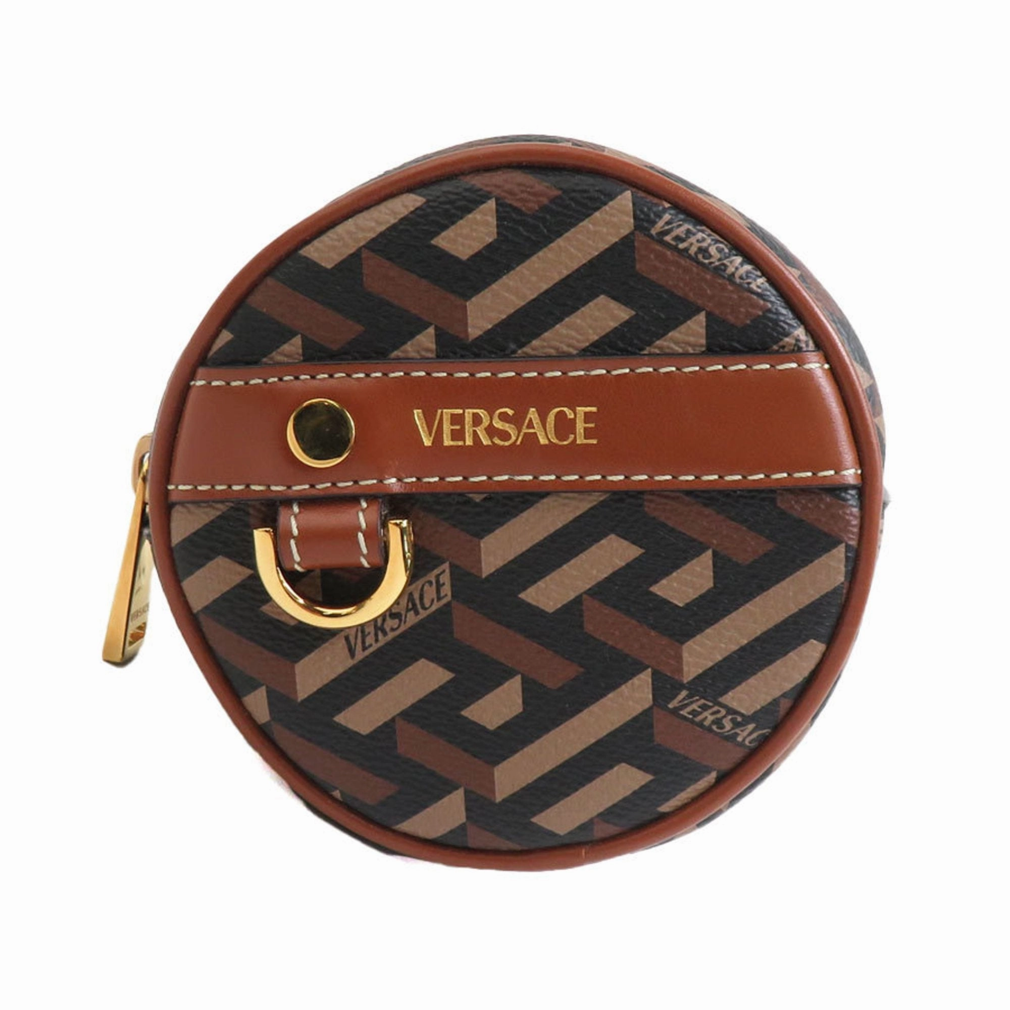 Today Only Hot Sale Daily Clearance Deal Versace Coated Canvas Pvc Leather Pouch (Pre-Owned)