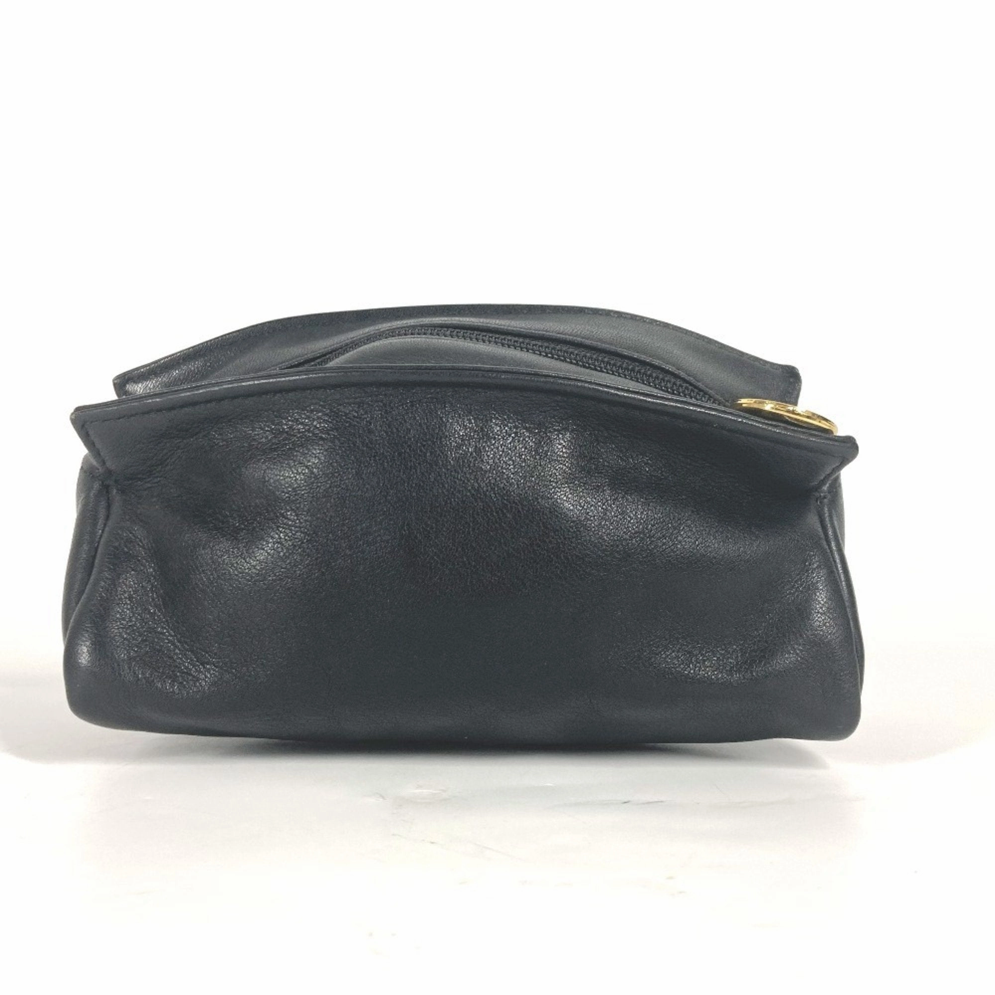 Hot Offer Inside Dont Wait Save Versace Gold Leather Pouch (Pre-Owned)