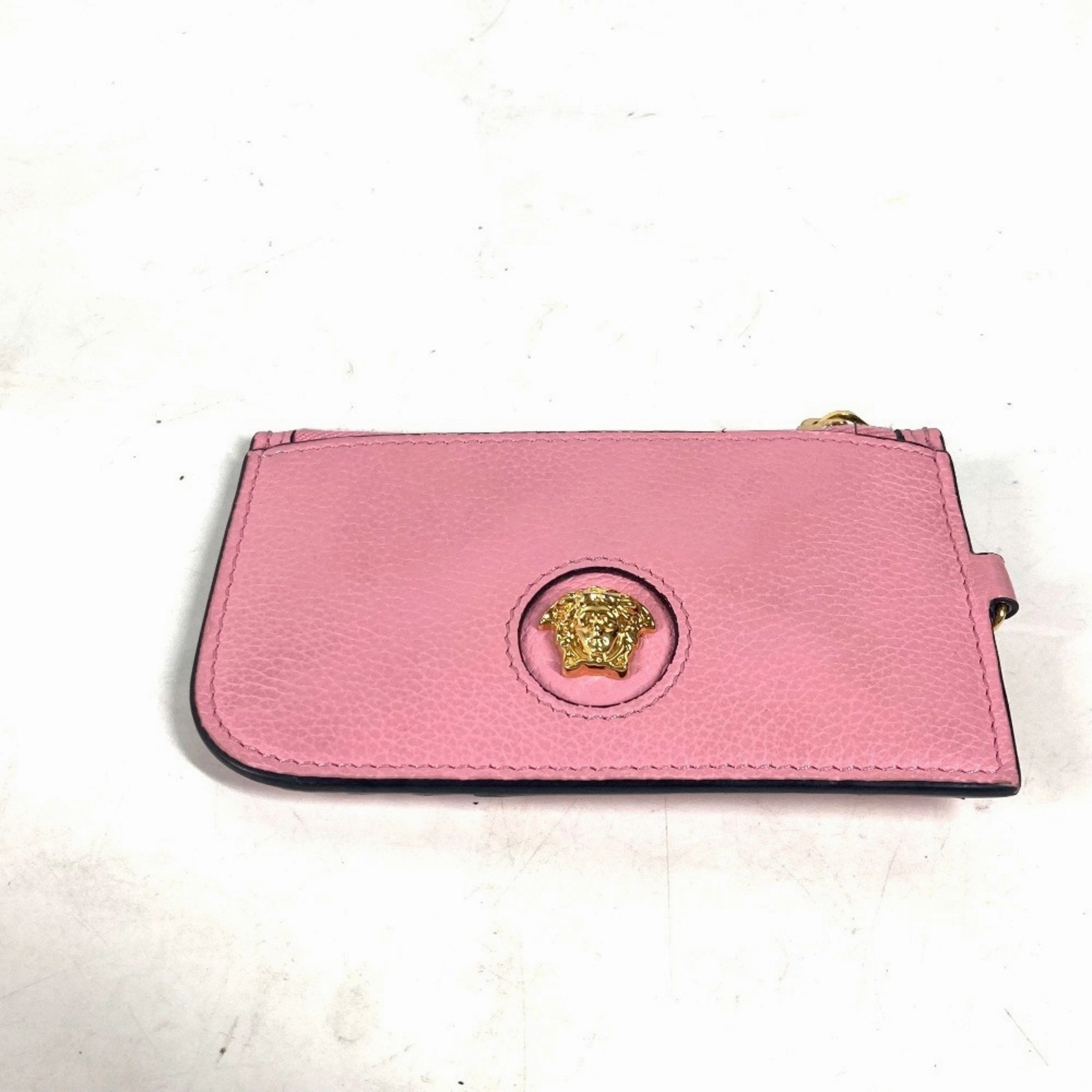 Unmissable Deal Today Versace  Pink Leather Coin Purse/Coin Case (Pre-Owned)