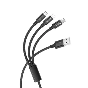Hoco X14 Times Speed 3-In-1 Charging Cable 1M Dont Miss Hot Deals