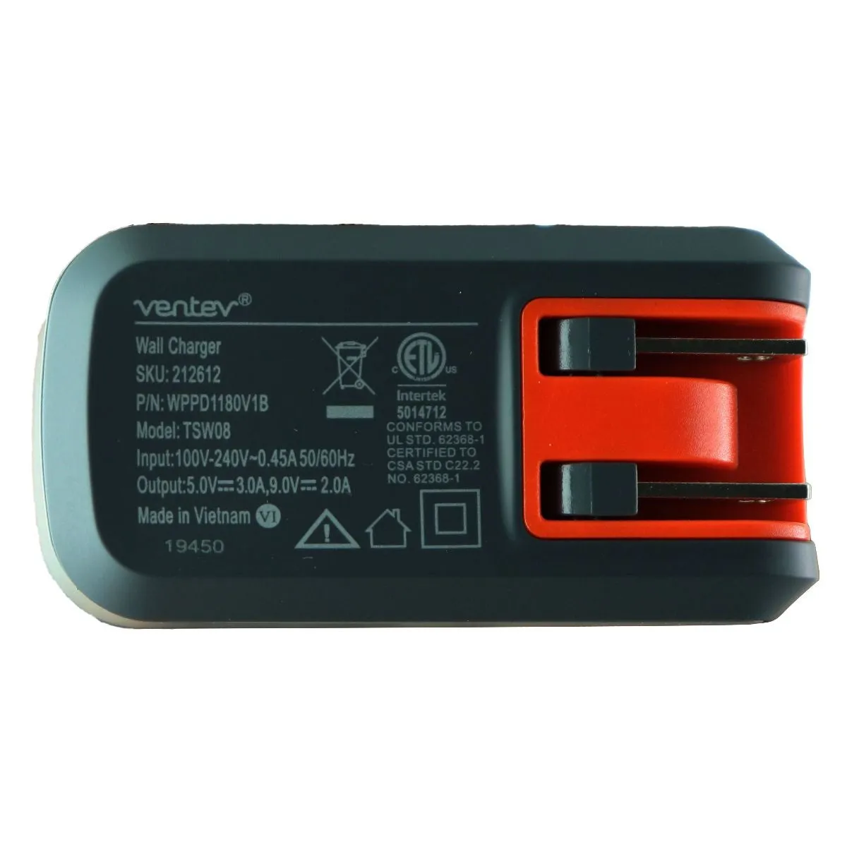 Ventev Wallport Pd1180 Single 18W (Usb-C) Port Wall Charger/Adapter - Gray Tsw08 Hot Pick Sale Trending Today Steal