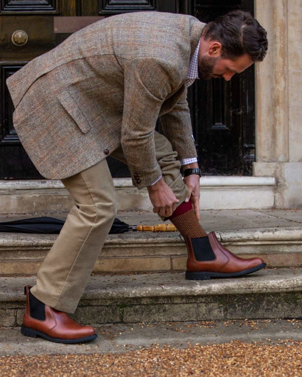 House Of Cheviot Herringbone Short Socks Clearance Limited Time Sale Dont Miss This Steal