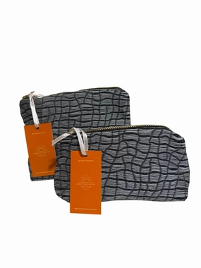 Weekend Specials Best Price Today Make Up Bags Set In Grey Black Print