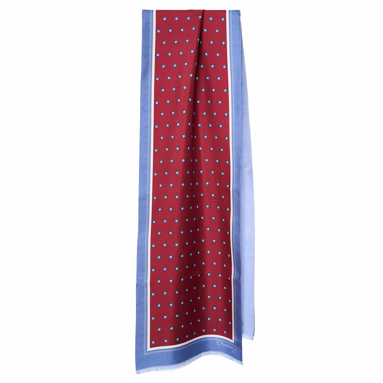 Burgundy Double Silk Scarf Flash Sale Alert Best Deal Online