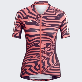 Women's Adidas Essentials 3-Stripes Fast zebra jersey - Pink