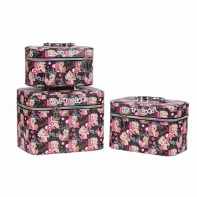 Women'S Cosmetic Bag Set In Black/Pink Dont Miss This Steal Daily Deal Frenzy