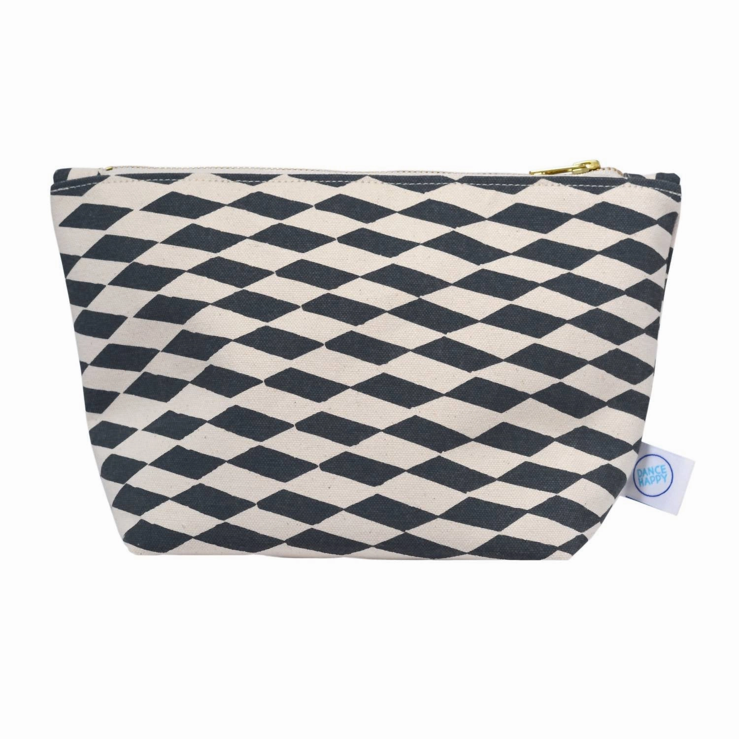Women'S Esther Cosmetic Bag In Dark Slate/Beige Instant Hot Deal Todays Best Deal