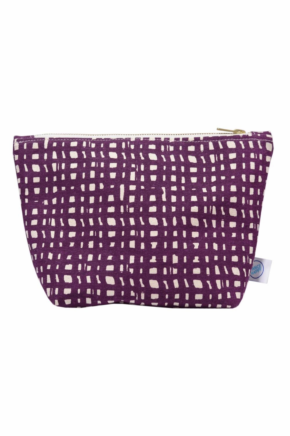 Women'S Ivy Cosmetic Bag In Italian Plum Big Hot Sale