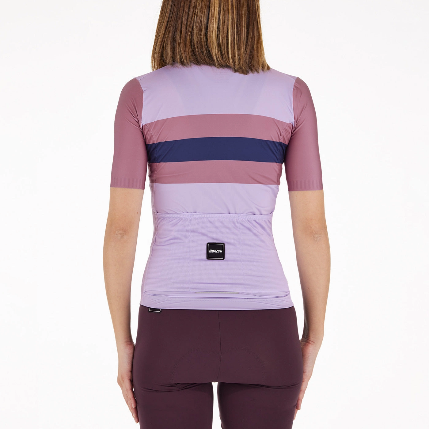 Women's jersey Santini Eco Sleek Bengal - Purple Pink