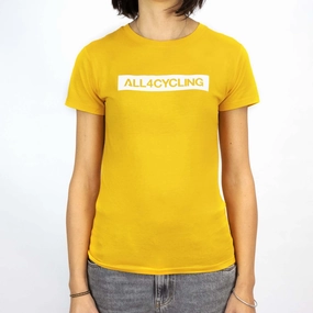 Women's T-Shirt All4cycling - Yellow 