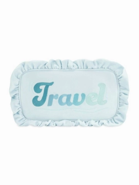 Hot Pick Sale Daily Hot Deal Women'S Travel Velvet Ruffle Small Pouch - Pre-Sewn In Cloud