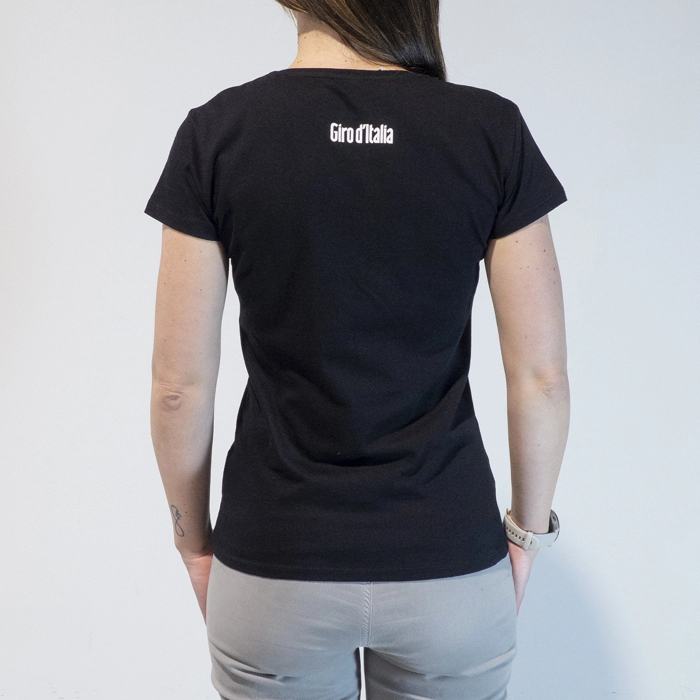 Women T-Shirt Giro d'italia Trofeo - Black