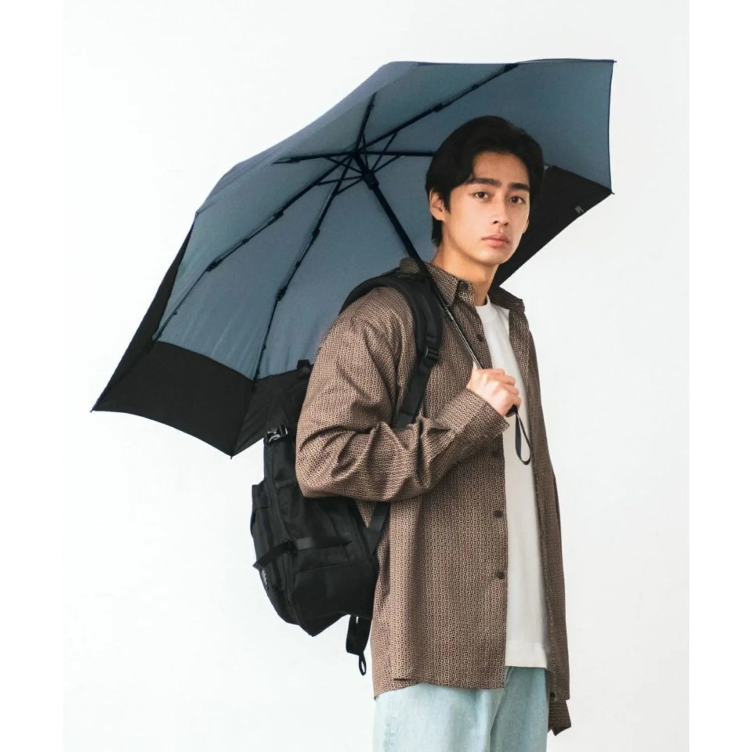 Wpc Ux Back Protect Uv Protection Water Repellent Folding Umbrella 55Cm Limited Time Offer