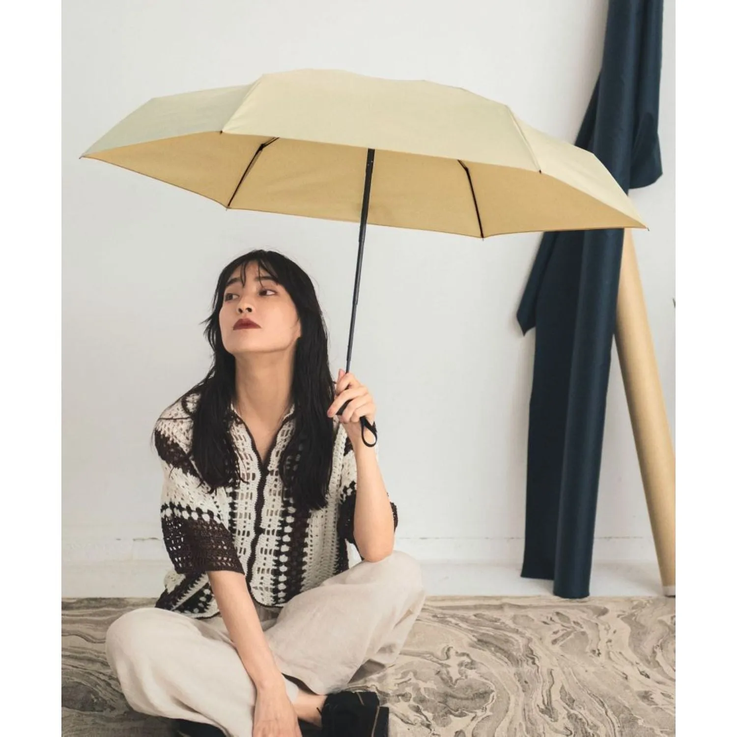 MustHave Clearance Hot Offer Inside Wpc Ux Compact Tiny Uv Protection Folding Umbrella 55Cm