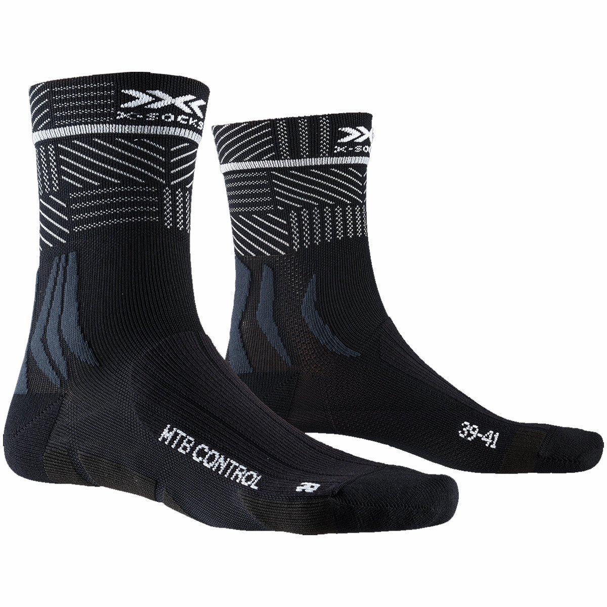 X-Socks MTB Control socks - Black stripe