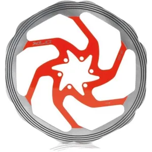 XLC BR-X58 6-Bolt 180mm Disc Brake Rotor - Silver / Red