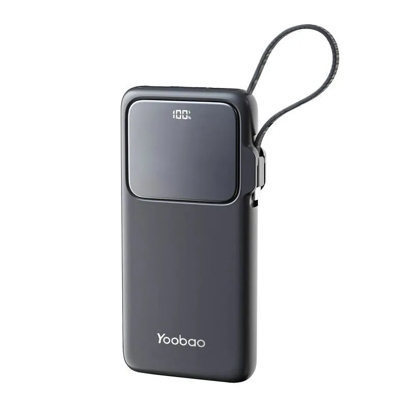 Yoobao Q13 10000Mah Built-In Cable Powerbank - Thinner And Fast Charging Save Today Only